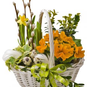 Koszyk Wielkanocny "biały"