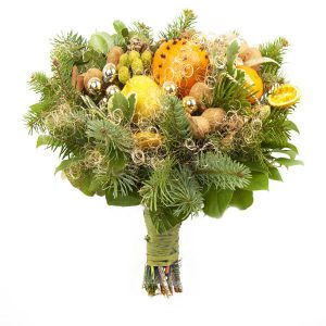 Bukiet zimowy z owocami