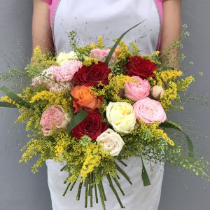 Bukiet "Pachnące róże ogrodowe"