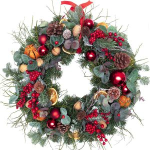 Wianek Świąteczny czerwony